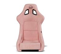 NRG Innovations NRG-FRP-302PK-PRISMA Asiento de carreras universal con respaldo fijo para arneses de 6 puntos, talla L, funda de asiento rosa