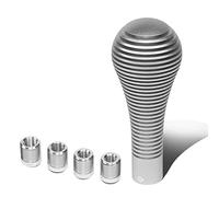 NRG Innovations NRG-SK-701SL - Pomo de cambio con llave adaptadora de rosca, estilo lágrima, mango de palanca de cambios de aluminio para M10 x 1.25, M10 x 1.5, M12 x 1.25, M12 x 1.5