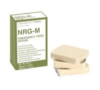 NRG-M 250g alimentos de emergencia 1 paquetes de 250 g Apto veganos y vegetarianos Nutrición de emergencia Ejército