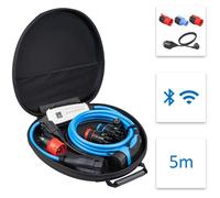 NRGkick 32A 5m Set Optimal, Estación de Carga móvil para Coches eléctricos, Cargador sin instalación, Incl. Adaptadores 32A & 16A + Enchufe Schuko, Cable de Carga EV con Bolsa de Transporte