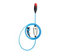 NRGkick Cable de Carga para Coche Eléctrico Type 2 32A 7.5m Standard con WLAN, Conectores Angular y Derecho, Color Azul y Negro