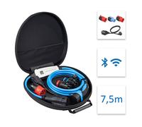 NRGkick 32A 7.5m Set Optimal, Estación de Carga móvil para Coches eléctricos, Cargador sin instalación, Incl. Adaptadores 32A & 16A + Enchufe Schuko, Cable de Carga EV con Bolsa de Transporte