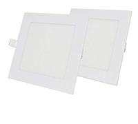 NRGLEVER Lamparas de Techo Cuadrado, 12W Ultraplano Downlight LED Panel, Ф150-160m, Blanco frío 6500k Focos Interior Techo, 2pcs, Driver incluido