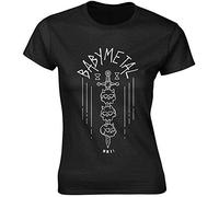 NRJJZYAZ Babymetal - Baby Metal - T-Tshirts Camisetas y Tops Ladies Fit - Skull Sword - Baby Metal(Medium)