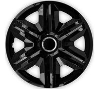NRM Fast 4X Tapacubos Universales para Coche, Tapacubos para Automóviles 4 Piezas 16" Negro
