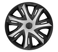 NRM N-Power tapacubos universales de 14 Pulgadas 4 Piezas (Plata/Negro)