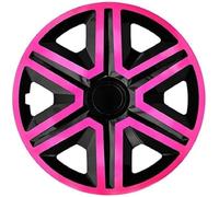 NRM Tapacubos Action, Rosa de Negro 15 Pulgadas. (4 x Universal Tapacubos/Tapacubos)