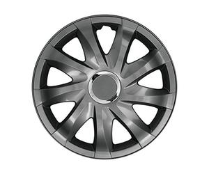 NRM Tapacubos Drift Graphite 14", Set 4 Piezas
