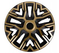NRM The Best Bicolor 14" Tapacubos dorado/negro, 4 uds