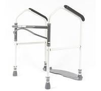 NRS Healthcare Buckingham - Estructura de apoyo para inodoro, plegable y con altura regulable