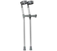 NRS Healthcare F18141 - Muletas de ajuste doble con mango de plástico, largas