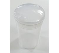 NRS Healthcare F20676 - Pack de 2 vasos con tapa y boquilla, boquilla de 8 mm