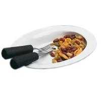 NRS Healthcare Manoy - Plato con parte delantera honda y parte trasera llana