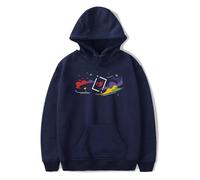 NRSMGTWS Grian Space and Hearts Sudadera de manga larga con capucha para mujer y hombre, ropa de moda, azul marino, XXL