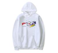 NRSMGTWS Grian Space and Hearts Sudadera de manga larga con capucha para mujer y hombre, ropa de moda, blanco, XS