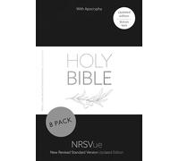 NRSVue Holy Bible with Apocrypha, Black Hardback, Silver Foiled Cover, British Text, NRSVue New Revised Standard Version Updated Edition, Hardback, ... 8: British Text in Durable Hardback Binding
