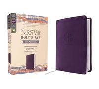 NRSVue, Holy Bible with Apocrypha, Compact, Leathersoft, Purple, Comfort Print: New Revised Standard Version Updated Edition, With Apocrypha, Purple, Leathersoft, Comfort Print