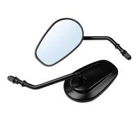 NRTNRFQW Espejos Laterales Motocicletas para Harley Softail Dyna Sportster XL 883 1200 Touring Road King Street Glide CVO FXDB FXDF Espejo retrovisor(Black)