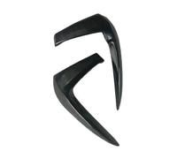 NRUXDYNAcv 2PCS/Set Carbon Fiber Front Bumper Lip Splitters Compatible for VW Golf 7.5 GTI 2018 2019 FRP(Unpainted Black)