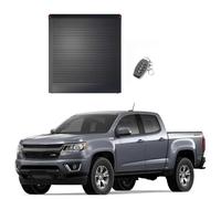 NRUXDYNAcv Cubierta rígida retráctil eléctrica Compatible con Chevy Silverado HD 2020-2024 de 6.6 pies, Cubierta rígida de Aluminio Impermeable for Caja de camioneta con Cerradura con Llave y luz