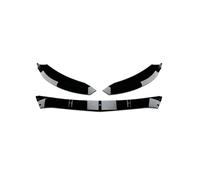 NRUXDYNAcv Front Bumper Lip Trim Spoiler Splitters Diffuser Of Auto Accessories Compatible for Benz C Class W205 C300 C200 C260 AMG 2015-18(Bright black version)