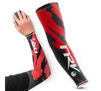 NRV Manguito de Compresión Gaming Esport (Edición Camo) - Optimiza Tu Juego de eSport con Estilo Camuflaje - Diseñado por Profesionales - Duradero, Transpirable y Sin Fricción, negro y rojo, 3XL