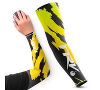 NRV Manguito de Compresión Gaming Esport (Edición Camo) - Optimiza Tu Juego de eSport con Estilo Camuflaje - Diseñado por Profesionales - Duradero, Transpirable y Sin Fricción, negro y amarillo, 3XL