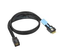 NRVTRE Cable de expansión de Servidor, SFF-8654 a SFF-8643, 100cm | Tarjeta de matriz a cable de posterior con conector con llave para enrutamiento y actualizaciones de cables