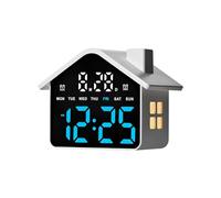 NRVTRE Reloj Despertador Digital LED con 4 atenuadores de Brillo, Alarma, Sonido, Reloj de Escritorio eléctrico para Dormitorio, Sala de Estar, oficinas, mesita de Noche