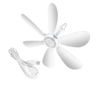 NRVTRE Ventilador de techo USB con control remoto plegable para habitaciones pequeñas, dormitorios, estaciones de trabajo, ventilador de techo USB