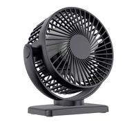 NRVTRE Ventilador oscilante multifuncional de 8 patrones con absorción de metal para tienda de campaña, casa móvil, actividades al aire libre, operaciones silenciosas, autocaravana, barco, carrito de