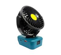 NRVTRE Ventilador plegable inalámbrico compacto de 18 V con puerto USB para BL1815, BL1830, BL1840, BL1845, BL1860, herramienta de batería para enfriar ventilador plegable denso sobre la marcha