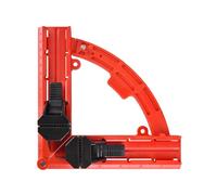 NS Juvyig Abrazadera de ángulo recto, abrazaderas de esquina móviles multiángulo, abrazaderas ajustables de 30-90 grados para carpintería (plástico-rojo)