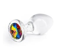 NS Novelties Crystal Desires Tapón anal Rainbow Gem M Clear
