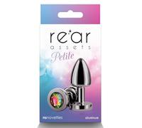 NS Novelties Rear Assets Petite Gunmetal Rainbow Analplug Gris 6 x 2,6 x 2,6 cm