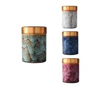 NS Online Small Mini Urns 4 Piece -Metal Screw lid Ceramic Keepsake Urns Set 4 Piece for Ashes - for Adult Child and Pets Honor Your Love