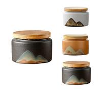 NS Online Small urns Set of 4 - Ceramic Keepsake Small Urn 4 Piece for Human Ashes Honor Your Loved One Lost