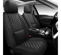 NS Yolo Juego Completo de Fundas de Asiento de Coche de Piel de Cobertura Completa, Fundas de Asiento Impermeables para Coches, SUV, camionetas, cojín de Asiento de Coche, Protector de Asiento de