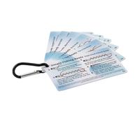 Nsaroche 6 Piezas Tarjetas Guía Nudos Atado Pesca Carabina Mini Manual PVC Portátil Ilustraciones Claras Adecuado para Principiantes Regalo Pesca
