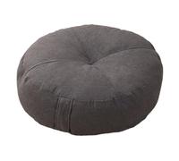 Nsaroche Almohada de Suelo Redonda para Sentarse Y Meditar en Casa Y Al Aire Libre, Gris Oscuro, Individual