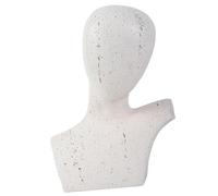 Nsaroche Figura Humana, Busto de Escritorio, Escultura de Resina para Estante Y Barra, Blanco, Individual