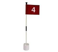 Nsaroche Golf Putting Green Flag con Copa de Hoyo Bandera Palo Y Guía de Alineación Desmontable Y Liviana Materiales Resistentes Fácil de Guardar Adecuado para, Número 4