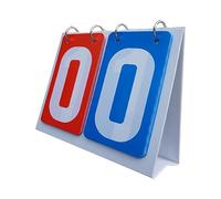 Nsaroche Marcador Deportivo, Marcador Abatible, Tarjeta de Puntuación Manual de 2 Dígitos, de Puntuación para Voleibol, Tenis, Fútbol Y Béisbol, Rojo Azul
