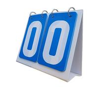 Nsaroche Marcador Deportivo, Marcador Abatible, Tarjeta de Puntuación Manual de 2 Dígitos, de Puntuación para Voleibol, Tenis, Fútbol Y Béisbol, Azul