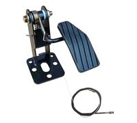 Nsaroche Pedal para Tracción de Pedal de Control de Pie Ensamblaje Metálico Resistente Pedal de Modificación para Bicicleta Fácil, con Línea de 1.6 M