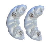 Nsaroche Skate Covers para Patinaje sobre Hielo Fundas para de Patines Flannel Suave Y Adecuado para Mujeres Niñas Hombres Y Actividades, Copos de Nieve Dorados