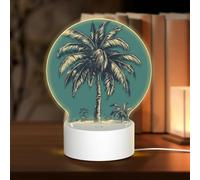 NSDdefAWCGT Luz nocturna acrílica dibujada a mano con patrón de árbol, lámpara nocturna con USB para mesita de noche, luz nocturna LED para decoración del hogar, Navidad, cumpleaños, regalos de boda