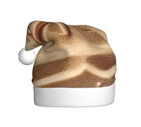 NSDdefAWCGT Sombrero de Navidad con diseño de concha de arena, sombrero de Papá Noel para adultos, unisex, gorro de Navidad para fiesta festiva de Año Nuevo