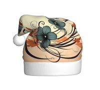 NSDdefAWCGT Sombrero de Navidad, corona floral, sombrero de Papá Noel, sombrero de vacaciones para adultos, unisex, gorro de Navidad para fiesta festiva de Año Nuevo