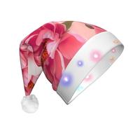 NSDdefAWCGT Sombrero de Navidad grande floral de Papá Noel para adultos, unisex, gorro de Navidad para fiesta festiva de Año Nuevo